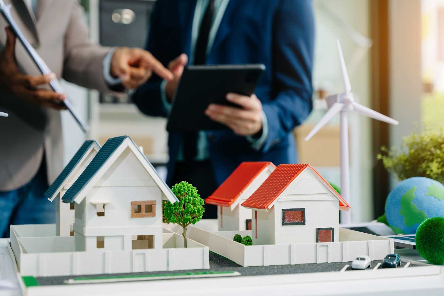 Maqueta de un desarrollo inmobiliario en Puebla